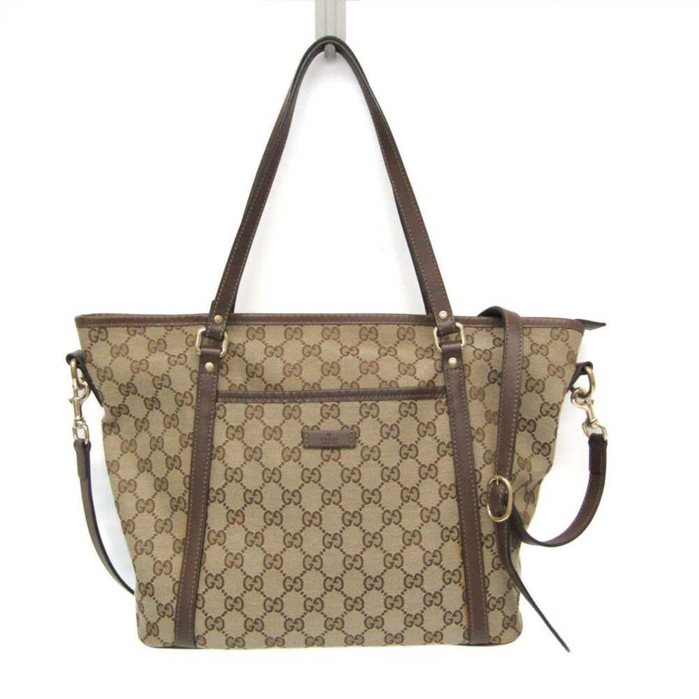 GUCCI Brown Leather Shoulder Bag